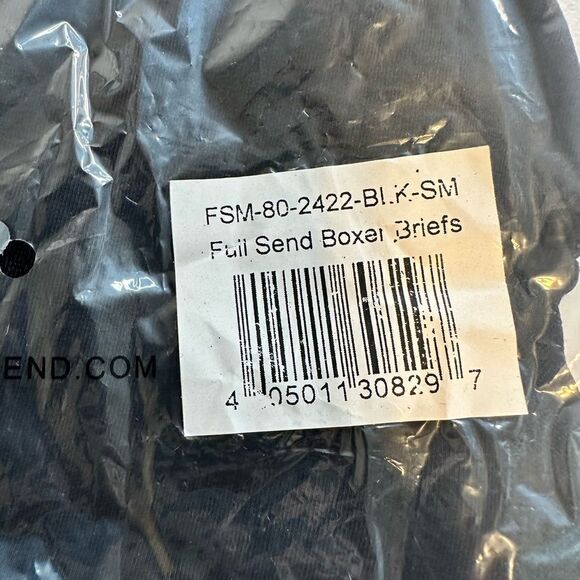 NWT Full Send Men’s Black Boxer Brief Underwear - Size Small - Picture 4 of 5